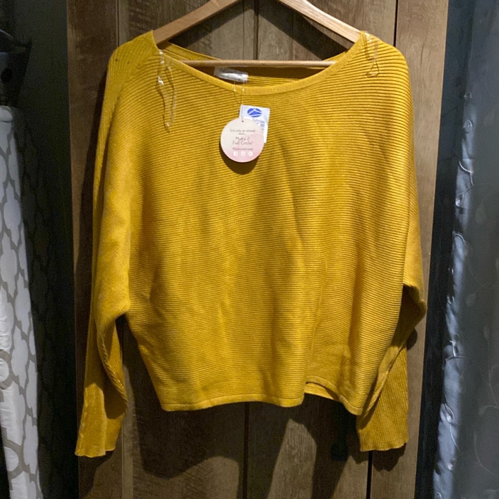 Full Cicle Trends - Yellow Sweater - New w/ Tags